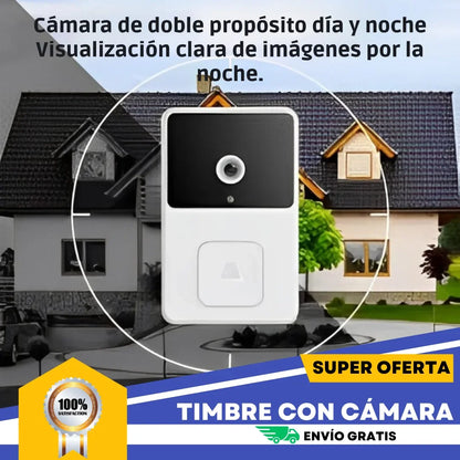 Timbre con cámara de seguridad