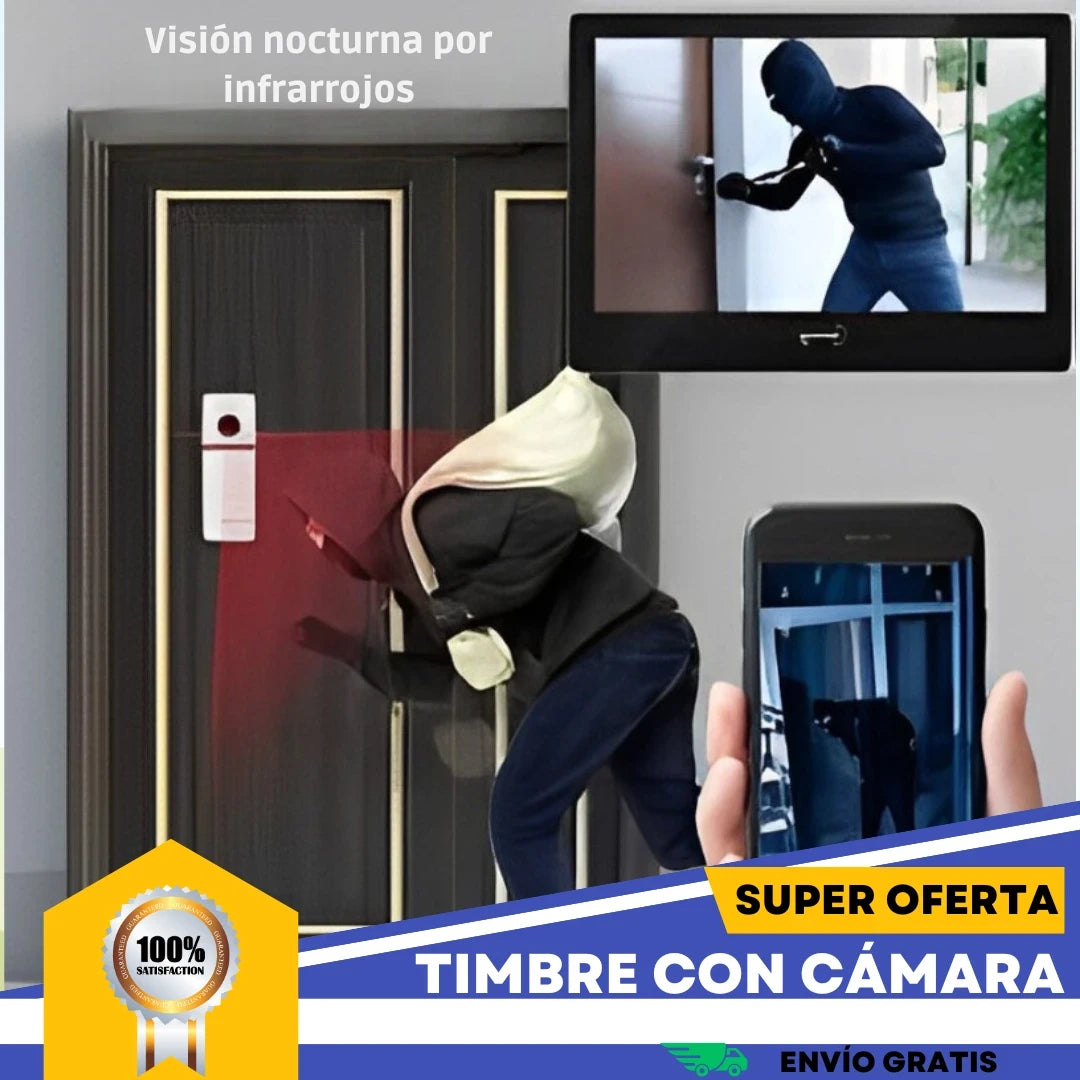 Timbre con cámara de seguridad