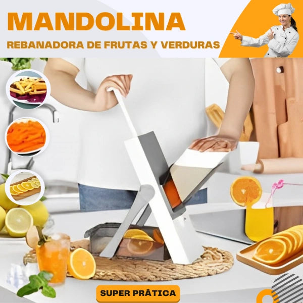 Mandolina rebanadora de frutas y verduras