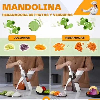 Mandolina rebanadora de frutas y verduras