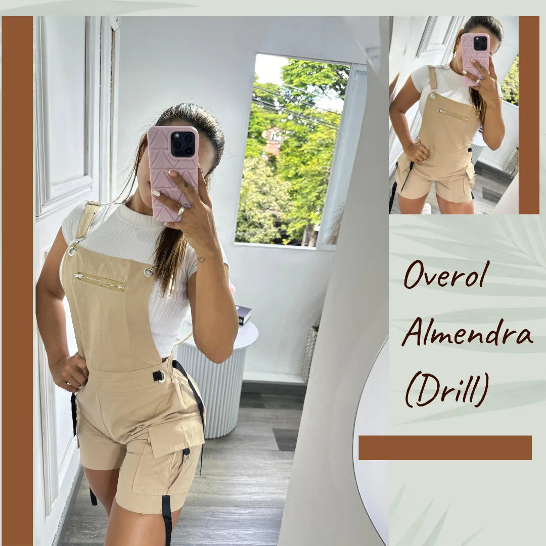 Overol Almendra (Drill)