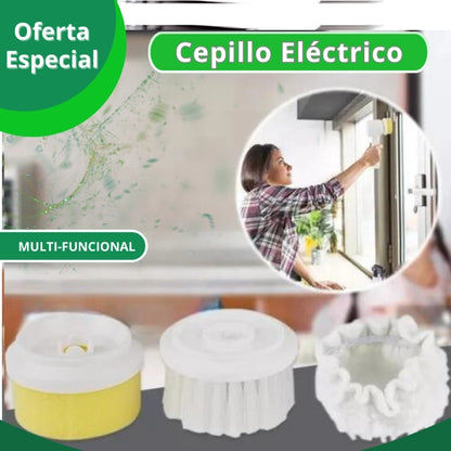 Cepillo eléctrico para limpieza multi-usos